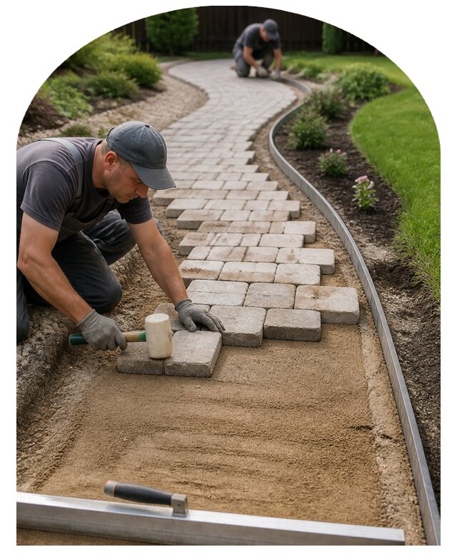 Профессиональный монтаж и устройство садовых дорожек в Нальчике