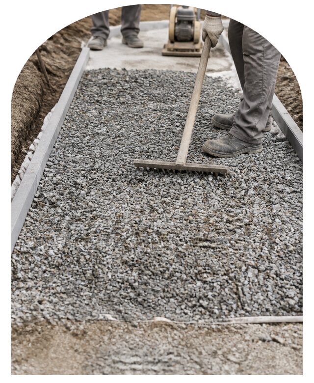 Устройство гравийной дорожки на дачном участке в Нальчике
